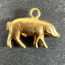 Load image into Gallery viewer, French 18K Yellow Gold Lucky Pig Charm Pendant
