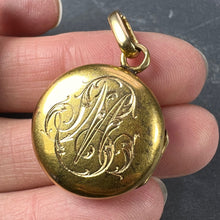 Load image into Gallery viewer, True Cross Reliquary 18K Yellow Gold Enamel Locket Pendant