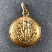 Load image into Gallery viewer, True Cross Reliquary 18K Yellow Gold Enamel Locket Pendant