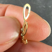 Load image into Gallery viewer, Letter L 18K Yellow Gold Diamond Charm Pendant