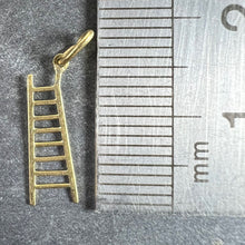 Load image into Gallery viewer, Vintage Small 18K Yellow Gold Climb The Ladder Charm Pendant