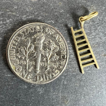 Load image into Gallery viewer, Vintage Small 18K Yellow Gold Climb The Ladder Charm Pendant