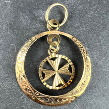 Load image into Gallery viewer, Maltese Cross 9K Yellow Gold Dangle Charm Pendant