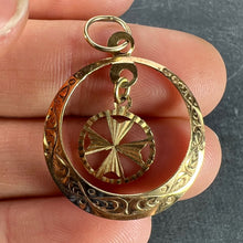 Load image into Gallery viewer, Maltese Cross 9K Yellow Gold Dangle Charm Pendant