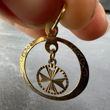 Load image into Gallery viewer, Maltese Cross 9K Yellow Gold Dangle Charm Pendant
