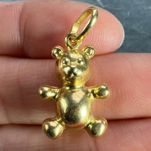 Load image into Gallery viewer, French Teddy Bear 18 Karat Yellow Gold Charm Pendant

