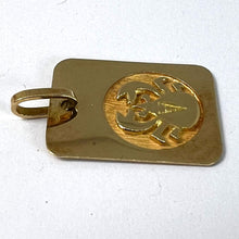Load image into Gallery viewer, French Cancer Starsign Zodiac 18K Yellow Gold Charm Medal Pendant