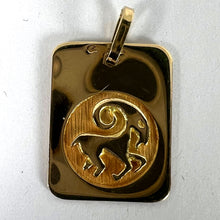 Load image into Gallery viewer, French Ares Starsign Zodiac 18K Yellow Gold Charm Medal Pendant