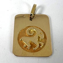 Load image into Gallery viewer, French Ares Starsign Zodiac 18K Yellow Gold Charm Medal Pendant