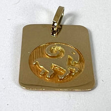 Load image into Gallery viewer, French Ares Starsign Zodiac 18K Yellow Gold Charm Medal Pendant