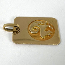 Load image into Gallery viewer, French Ares Starsign Zodiac 18K Yellow Gold Charm Medal Pendant