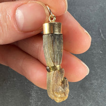 Load image into Gallery viewer, Vintage Touch Wood Mano Figa 18K Yellow Gold Charm Pendant