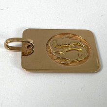 Load image into Gallery viewer, French Pisces Starsign Zodiac 18K Yellow Gold Charm Medal Pendant