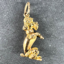 Load image into Gallery viewer, 18K Yellow Gold Poodle Dog Charm Pendant