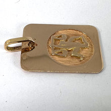 Load image into Gallery viewer, French Libra Starsign Zodiac 18K Yellow Gold Charm Medal Pendant