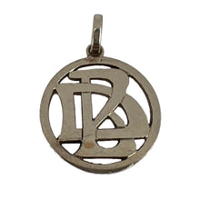 Load image into Gallery viewer, 18K White Gold DB or BD Monogram Initials Charm Pendant