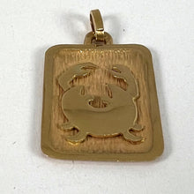 Load image into Gallery viewer, French Cancer Starsign Zodiac 18K Yellow Gold Charm Medal Pendant