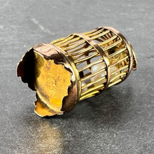 Load image into Gallery viewer, Bird Cage Cultured Pearls 14 Karat Yellow Gold Charm Pendant