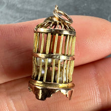 Load image into Gallery viewer, Bird Cage Cultured Pearls 14 Karat Yellow Gold Charm Pendant