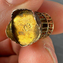 Load image into Gallery viewer, Bird Cage Cultured Pearls 14 Karat Yellow Gold Charm Pendant