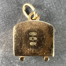 Load image into Gallery viewer, Italian UnoAErre Television TV 18K Yellow Gold Green Paste Charm Pendant

