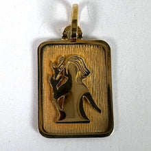 Load image into Gallery viewer, French Virgo Starsign Zodiac 18K Yellow Gold Charm Medal Pendant