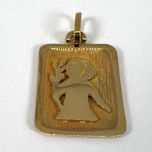 Load image into Gallery viewer, French Virgo Starsign Zodiac 18K Yellow Gold Charm Medal Pendant