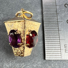 Load image into Gallery viewer, Italian Lantern 18 Karat Yellow Gold Paste Charm Pendant
