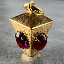 Load image into Gallery viewer, Italian Lantern 18 Karat Yellow Gold Paste Charm Pendant