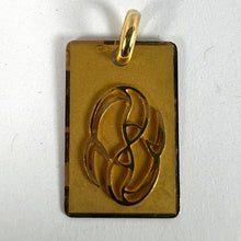 Load image into Gallery viewer, French Pisces Starsign Zodiac 18K Yellow Gold Charm Medal Pendant