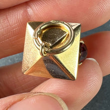 Load image into Gallery viewer, Italian Lantern 18 Karat Yellow Gold Paste Charm Pendant