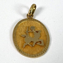 Load image into Gallery viewer, French Sagittarius Starsign Zodiac 18K Yellow Gold Charm Medal Pendant