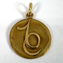 Load image into Gallery viewer, Becker French Zodiac Capricorn Starsign 18K Yellow Gold Charm Pendant