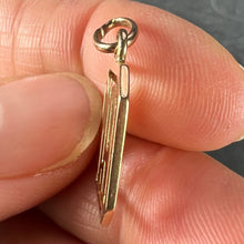 Load image into Gallery viewer, 18K Yellow Gold MA or AM Monogram Initials Charm Pendant