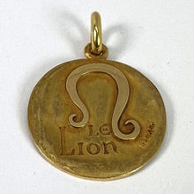 Load image into Gallery viewer, Becker French Zodiac Leo Starsign 18K Yellow Gold Charm Pendant