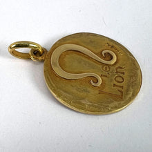 Load image into Gallery viewer, Becker French Zodiac Leo Starsign 18K Yellow Gold Charm Pendant