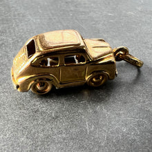 Load image into Gallery viewer, Italian 18K Yellow Gold Mechanical Saloon Car Charm Pendant
