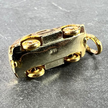 Load image into Gallery viewer, Italian 18K Yellow Gold Mechanical Saloon Car Charm Pendant