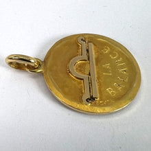 Load image into Gallery viewer, Becker French Zodiac Libra Starsign 18K Yellow Gold Charm Pendant