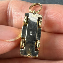 Load image into Gallery viewer, Italian 18K Yellow Gold Mechanical Saloon Car Charm Pendant