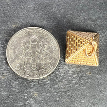 Load image into Gallery viewer, Egyptian Pyramid 18K Rose Gold Charm Pendant