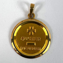 Load image into Gallery viewer, Augis French More Than Yesterday 18K Yellow Gold Love Charm Pendant