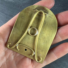 Load image into Gallery viewer, Cartier Becker St Christopher 18 Karat Yellow Gold Medal Lapis Lazuli Ruby Frame