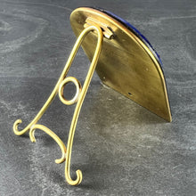 Load image into Gallery viewer, Cartier Becker St Christopher 18 Karat Yellow Gold Medal Lapis Lazuli Ruby Frame