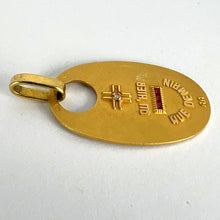 Load image into Gallery viewer, Augis French Plus Qu’Hier Ruby Diamond 18K Yellow Gold Love Charm Pendant