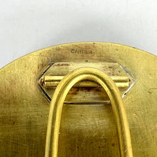 Load image into Gallery viewer, Cartier Becker St Christopher 18 Karat Yellow Gold Medal Lapis Lazuli Ruby Frame