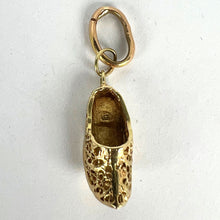 Load image into Gallery viewer, Curled Toe Shoe 14K Yellow Gold Filigree Charm Pendant