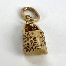 Load image into Gallery viewer, Curled Toe Shoe 14K Yellow Gold Filigree Charm Pendant