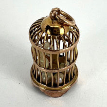 Load image into Gallery viewer, Bird Cage Cultured Pearls 14 Karat Yellow Gold Charm Pendant