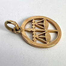 Load image into Gallery viewer, French Zodiac Libra Starsign 18K Yellow Gold Charm Pendant